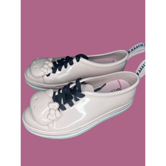 Youth Size 4- Melissa x Hello Kitty Platform Sneakers, Sanrio, Pink, Women's 6 - Picture 1 of 7